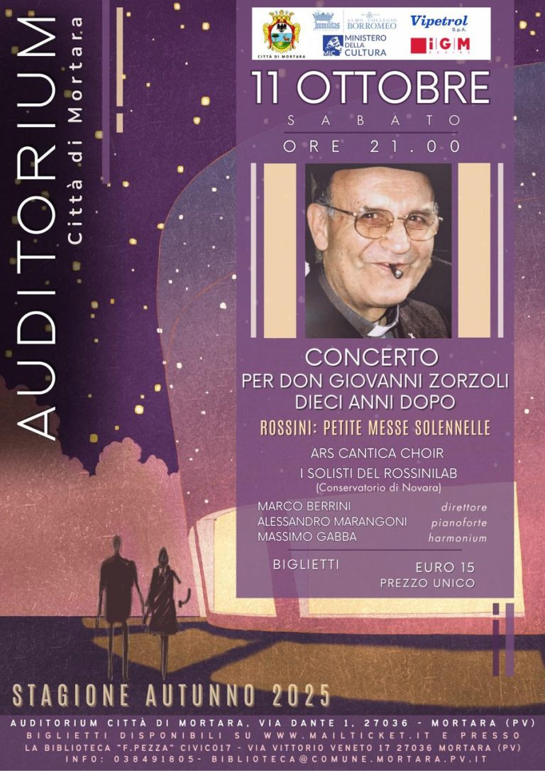 Concerto a Mortara: 11 ottobre 2025